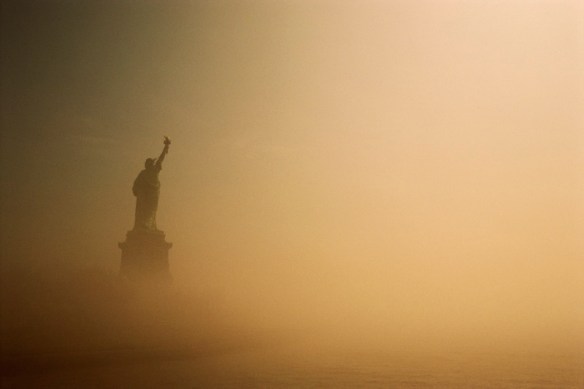 Statue of Liberty on a Misty Day